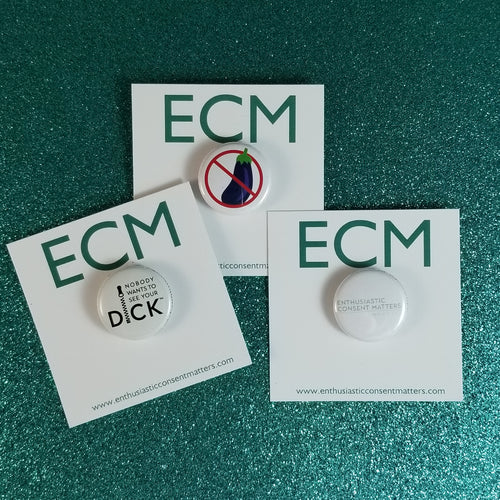 Enthusiastic Consent Matters Button Pack