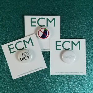 Enthusiastic Consent Matters Button Pack