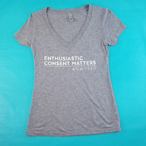 Enthusiastic Consent Matters Deep V Neck