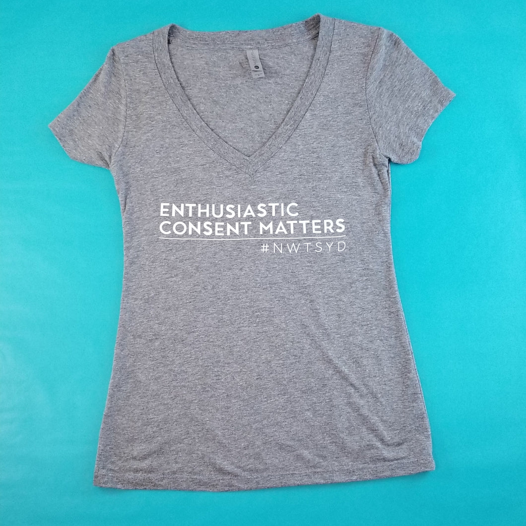 Enthusiastic Consent Matters Deep V Neck