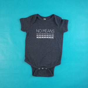 No Means No Onesie