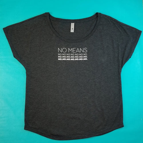 No Means No Scoop Neck