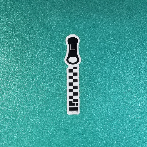 The Big Zipper Sticker